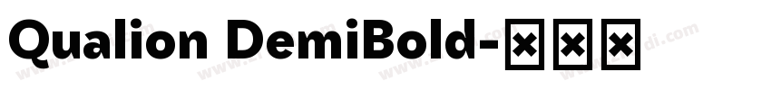 Qualion DemiBold字体转换